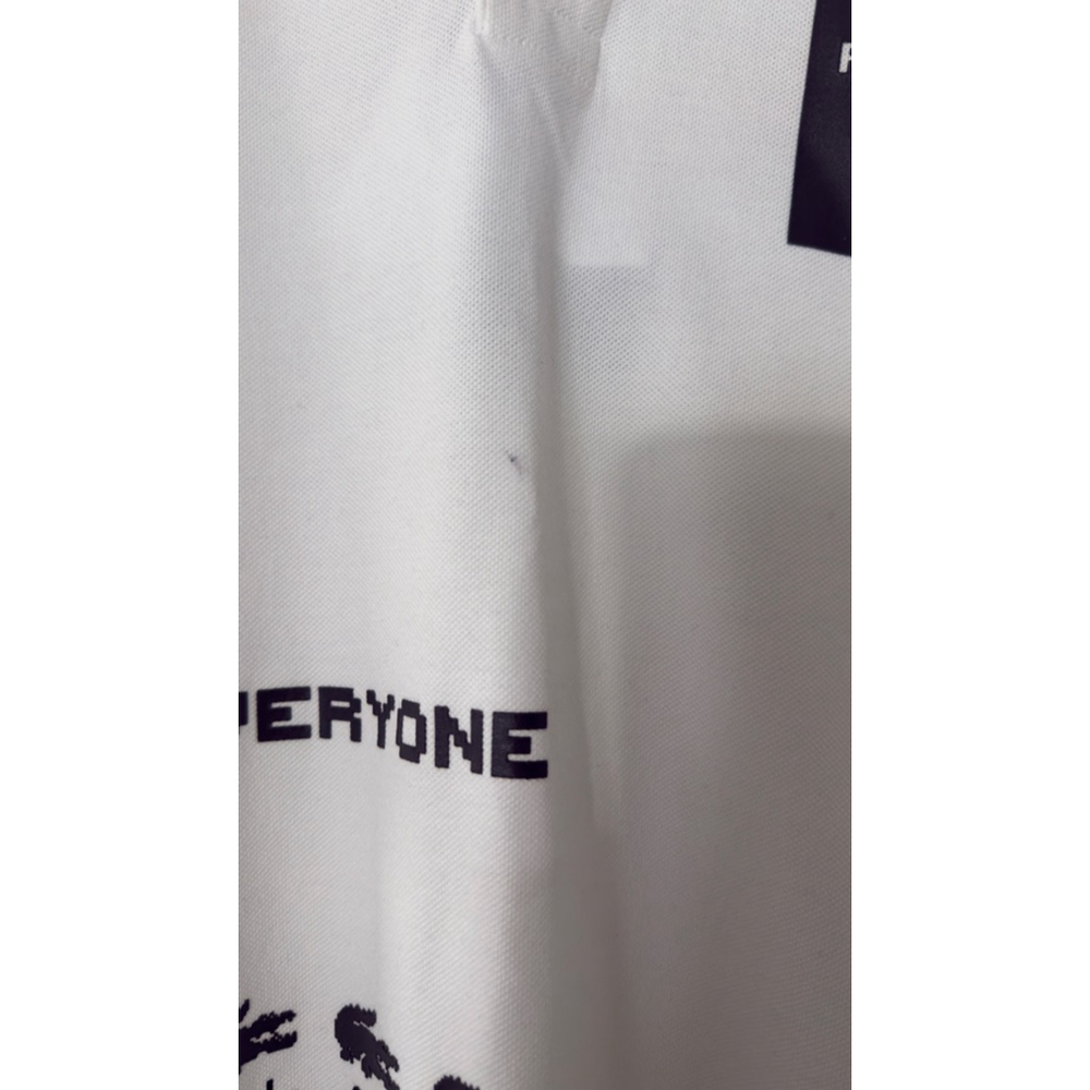 Men's Lacoste Minecraft White XL Polo Shirt - Picture 3 of 8